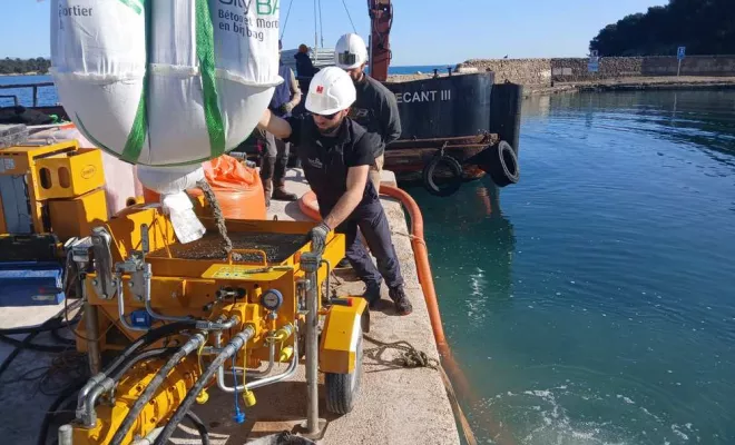 Location de pompe à béton mobile, Marseille, Azur Pompe