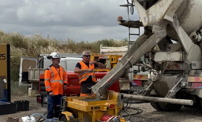 Location pompe à béton projeter, Marseille, Azur Pompe